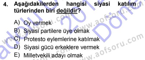 Toplumsal Cinsiyet Sosyolojisi Dersi 2012 - 2013 Yılı (Final) Dönem Sonu Sınav Soruları 4. Soru