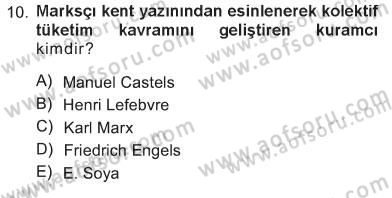 Toplumsal Cinsiyet Sosyolojisi Dersi 2012 - 2013 Yılı Tek Ders Sınav Soruları 10. Soru