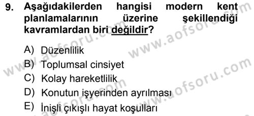 Toplumsal Cinsiyet Sosyolojisi Dersi 2013 - 2014 Yılı (Final) Dönem Sonu Sınav Soruları 9. Soru