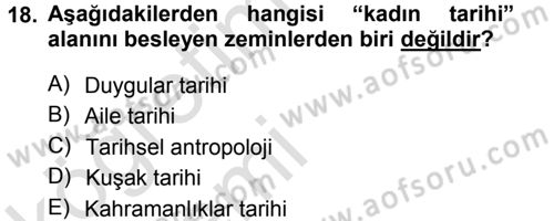 Toplumsal Cinsiyet Sosyolojisi Dersi 2013 - 2014 Yılı Tek Ders Sınav Soruları 18. Soru
