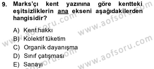 Toplumsal Cinsiyet Sosyolojisi Dersi 2014 - 2015 Yılı (Final) Dönem Sonu Sınav Soruları 9. Soru