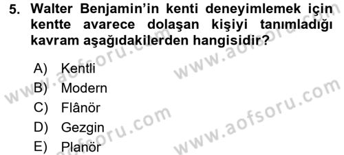 Toplumsal Cinsiyet Sosyolojisi Dersi 2016 - 2017 Yılı (Final) Dönem Sonu Sınav Soruları 5. Soru