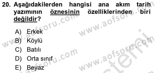 Toplumsal Cinsiyet Sosyolojisi Dersi 2020 - 2021 Yılı Yaz Okulu Sınav Soruları 20. Soru