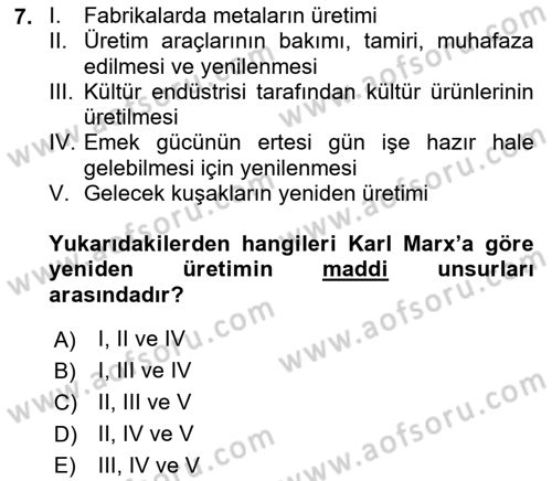 Toplumsal Cinsiyet Sosyolojisi Dersi 2021 - 2022 Yılı (Final) Dönem Sonu Sınav Soruları 7. Soru