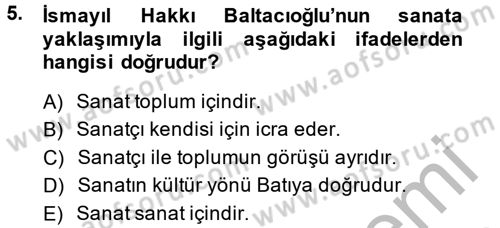 Türk Sosyologları Dersi 2013 - 2014 Yılı (Final) Dönem Sonu Sınav Soruları 5. Soru