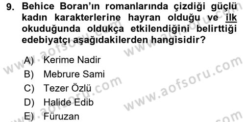 Türk Sosyologları Dersi 2015 - 2016 Yılı (Final) Dönem Sonu Sınav Soruları 9. Soru
