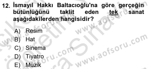 Türk Sosyologları Dersi 2024 - 2025 Yılı (Vize) Ara Sınav Soruları 12. Soru