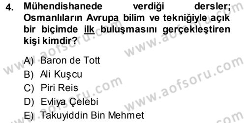 Türkiye´de Sosyoloji Dersi 2013 - 2014 Yılı (Vize) Ara Sınav Soruları 4. Soru