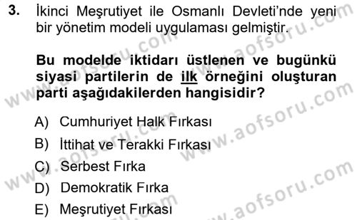 Türkiye´de Sosyoloji Dersi 2014 - 2015 Yılı (Final) Dönem Sonu Sınav Soruları 3. Soru