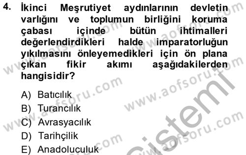 Türkiye´de Sosyoloji Dersi 2014 - 2015 Yılı (Final) Dönem Sonu Sınav Soruları 4. Soru