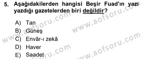 Türkiye´de Sosyoloji Dersi 2015 - 2016 Yılı (Vize) Ara Sınav Soruları 5. Soru