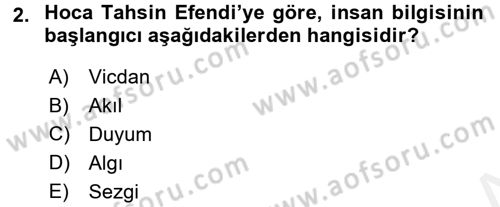 Türkiye´de Sosyoloji Dersi 2015 - 2016 Yılı Tek Ders Sınav Soruları 2. Soru