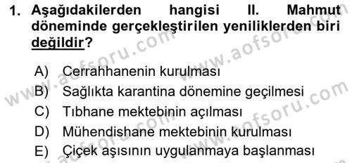 Türkiye´de Sosyoloji Dersi Ara Sınavı Deneme Sınav Soruları 1. Soru