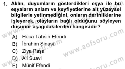 Türkiye´de Sosyoloji Dersi Ara Sınavı Deneme Sınav Soruları 1. Soru