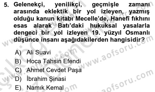 Türkiye´de Sosyoloji Dersi Ara Sınavı Deneme Sınav Soruları 5. Soru