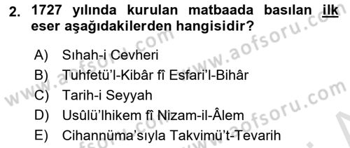 Türkiye´de Sosyoloji Dersi 2021 - 2022 Yılı Yaz Okulu Sınav Soruları 2. Soru