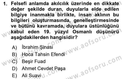 Türkiye´de Sosyoloji Dersi 2022 - 2023 Yılı (Vize) Ara Sınavı 1. Soru