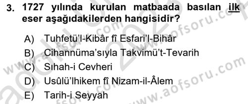 Türkiye´de Sosyoloji Dersi 2023 - 2024 Yılı (Vize) Ara Sınav Soruları 3. Soru
