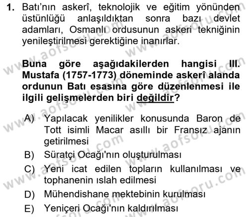 Türkiye´de Sosyoloji Dersi Ara Sınavı Deneme Sınav Soruları 1. Soru