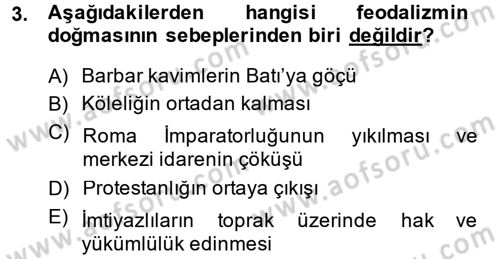 Din ve Toplum Dersi 2013 - 2014 Yılı (Final) Dönem Sonu Sınav Soruları 3. Soru