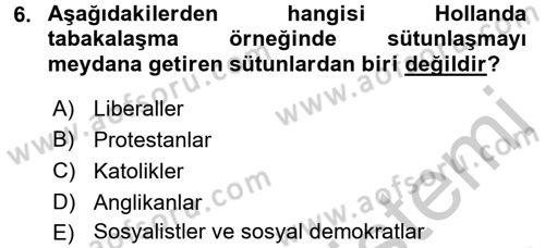 Din ve Toplum Dersi 2016 - 2017 Yılı 3 Ders Sınav Soruları 6. Soru