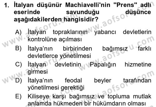 Din ve Toplum Dersi 2016 - 2017 Yılı (Vize) Ara Sınavı 1. Soru