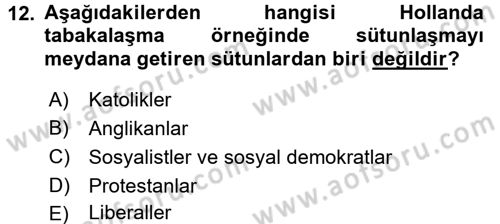 Din ve Toplum Dersi 2016 - 2017 Yılı (Final) Dönem Sonu Sınav Soruları 12. Soru