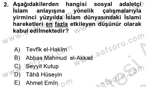 Din ve Toplum Dersi 2020 - 2021 Yılı Yaz Okulu Sınav Soruları 2. Soru