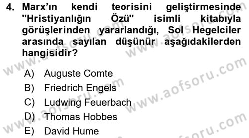 Din ve Toplum Dersi 2020 - 2021 Yılı Yaz Okulu Sınav Soruları 4. Soru
