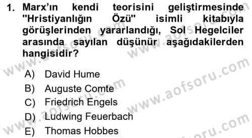 Din ve Toplum Dersi 2021 - 2022 Yılı (Final) Dönem Sonu Sınav Soruları 1. Soru