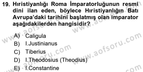Din ve Toplum Dersi 2023 - 2024 Yılı (Vize) Ara Sınav Soruları 19. Soru
