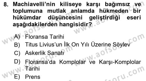 Din ve Toplum Dersi 2023 - 2024 Yılı (Vize) Ara Sınav Soruları 8. Soru