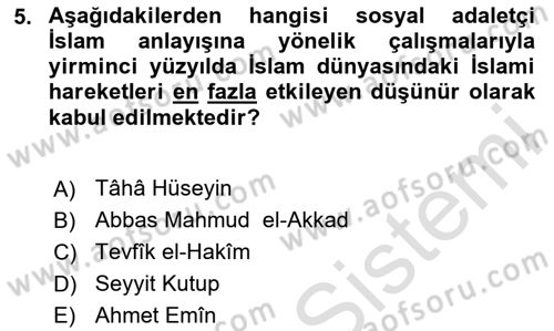 Din ve Toplum Dersi 2023 - 2024 Yılı Yaz Okulu Sınav Soruları 5. Soru