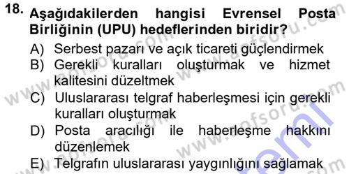 İletişim Sosyolojisi Dersi Ara Sınavı Deneme Sınav Soruları 18. Soru