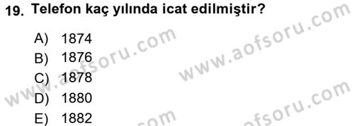 İletişim Sosyolojisi Dersi 2017 - 2018 Yılı 3 Ders Sınav Soruları 19. Soru