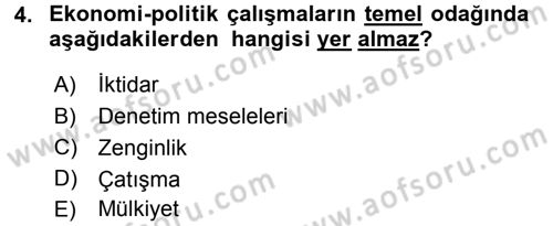 İletişim Sosyolojisi Dersi 2017 - 2018 Yılı 3 Ders Sınav Soruları 4. Soru