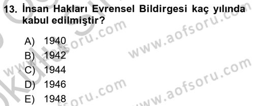 İletişim Sosyolojisi Dersi 2018 - 2019 Yılı Yaz Okulu Sınav Soruları 13. Soru