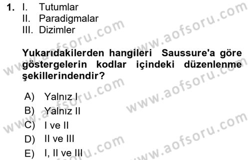 İletişim Sosyolojisi Dersi 2020 - 2021 Yılı Yaz Okulu Sınav Soruları 1. Soru