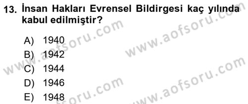 İletişim Sosyolojisi Dersi 2022 - 2023 Yılı Yaz Okulu Sınav Soruları 13. Soru