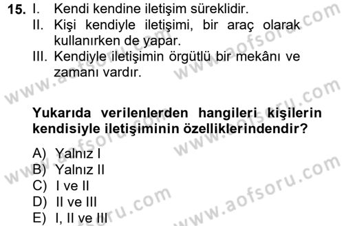 Medya Sosyolojisi Dersi 2012 - 2013 Yılı (Vize) Ara Sınav Soruları 15. Soru