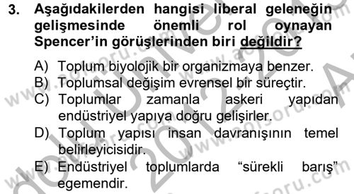 Medya Sosyolojisi Dersi 2012 - 2013 Yılı (Vize) Ara Sınav Soruları 3. Soru