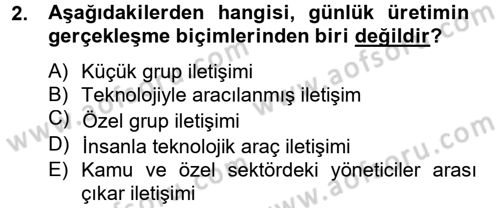 Medya Sosyolojisi Dersi 2012 - 2013 Yılı (Final) Dönem Sonu Sınav Soruları 2. Soru