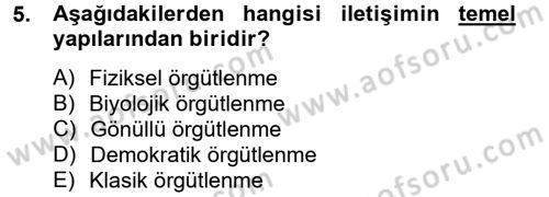 Medya Sosyolojisi Dersi 2012 - 2013 Yılı (Final) Dönem Sonu Sınav Soruları 5. Soru
