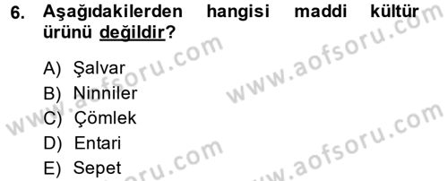 Medya Sosyolojisi Dersi 2013 - 2014 Yılı (Final) Dönem Sonu Sınav Soruları 6. Soru