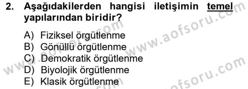 Medya Sosyolojisi Dersi 2014 - 2015 Yılı (Final) Dönem Sonu Sınav Soruları 2. Soru