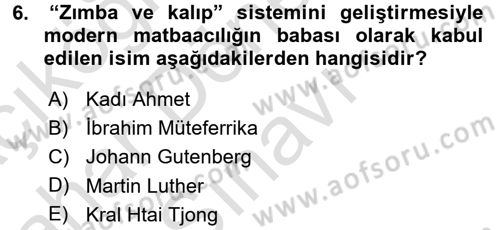 Medya Sosyolojisi Dersi 2015 - 2016 Yılı (Final) Dönem Sonu Sınav Soruları 6. Soru
