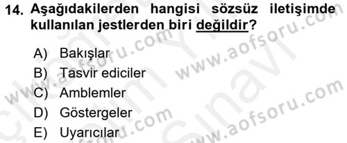 Medya Sosyolojisi Dersi 2017 - 2018 Yılı (Vize) Ara Sınav Soruları 14. Soru