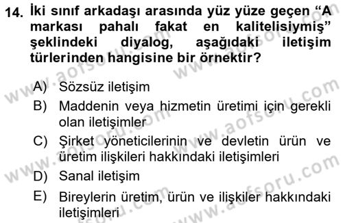 Medya Sosyolojisi Dersi 2017 - 2018 Yılı (Final) Dönem Sonu Sınav Soruları 14. Soru