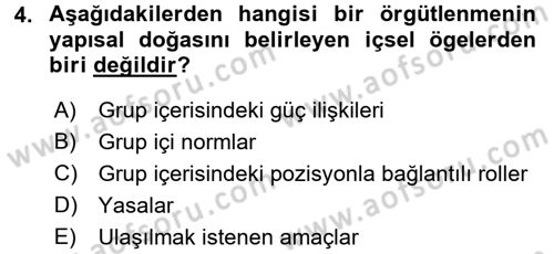 Medya Sosyolojisi Dersi 2017 - 2018 Yılı (Final) Dönem Sonu Sınav Soruları 4. Soru