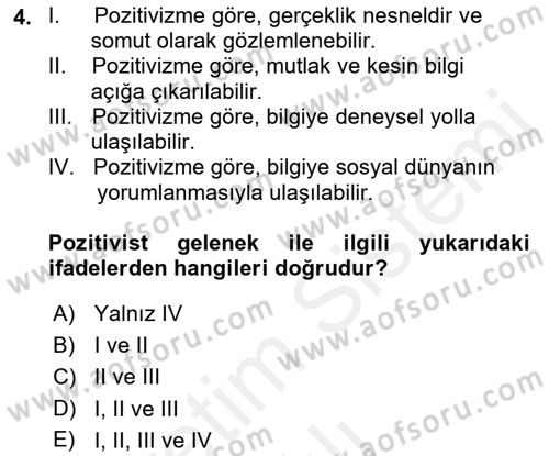 Medya Sosyolojisi Dersi 2018 - 2019 Yılı (Vize) Ara Sınavı 4. Soru